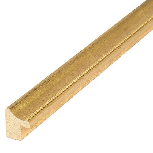 Cadre en bois coupe sur mesure, Opera 15 or | verre standard (2 mm)