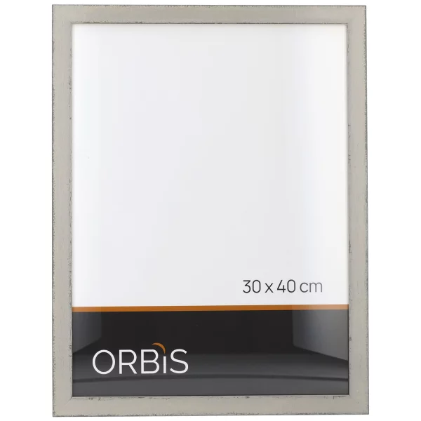 Bilderrahmen Bahia aus Holz nach Mass Grau | Normalglas (2 mm)