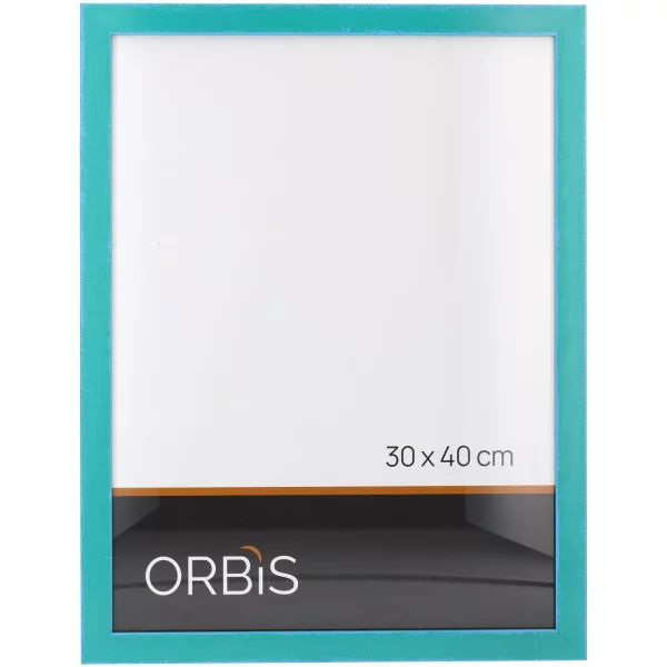 Bilderrahmen Bahia aus Holz nach Mass Türkis | Normalglas (2 mm)