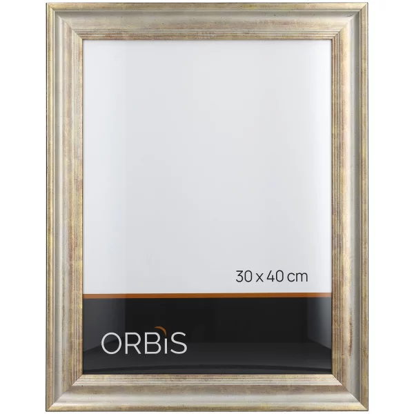 Bilderrahmen Gracia aus Holz 13x18 cm | Silber | Normalglas (2 mm)