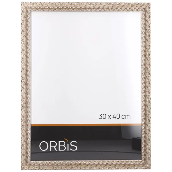 Barockrahmen Francis 13x18 cm | Silber | Normalglas (2 mm)
