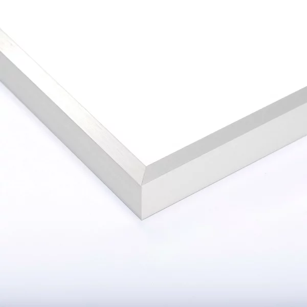 Cadre en aluminium Profil K - sur mesure argent mat | verre en acrylique antiflet (3 mm)