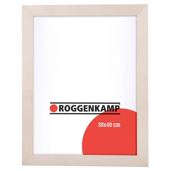 Houten lijst van beuk / esdoorn met afstandlijst 50x70 cm | ahorn, natuur | museumglas UV 70, optisch ontspiegeld (3 mm)