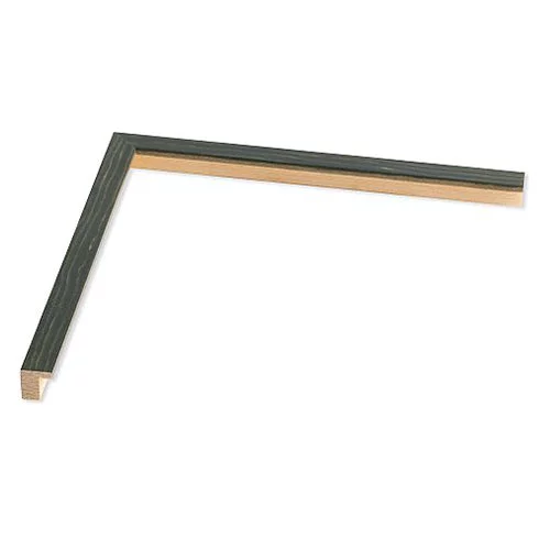 Holz Bilderrahmen Jupiter 15x20 | gruen gebeizt | Normalglas (2 mm)
