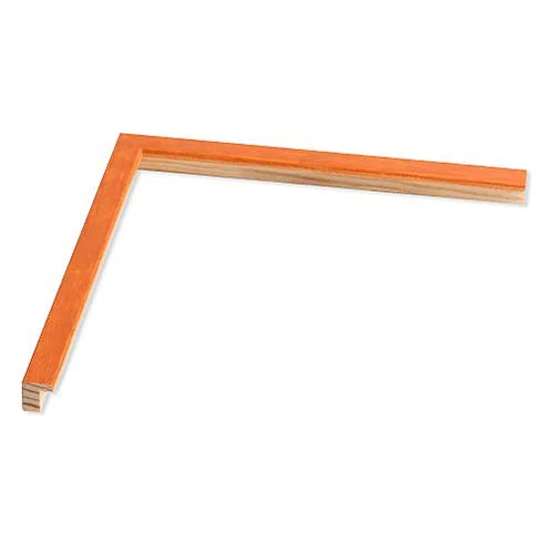 Holz Bilderrahmen Jupiter 15x20 | orange gebeizt | Normalglas (2 mm)