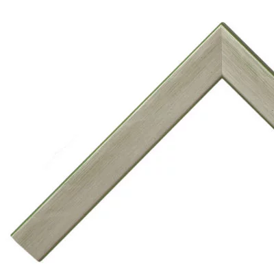 Holz Bilderrahmen Bavaria 10x15 | Bavaria Silber, maigrün unterlegt | Normalglas (2 mm)