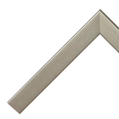 Holz Bilderrahmen Bavaria 10x15 | Bavaria Silber, weiß unterlegt | Normalglas (2 mm)