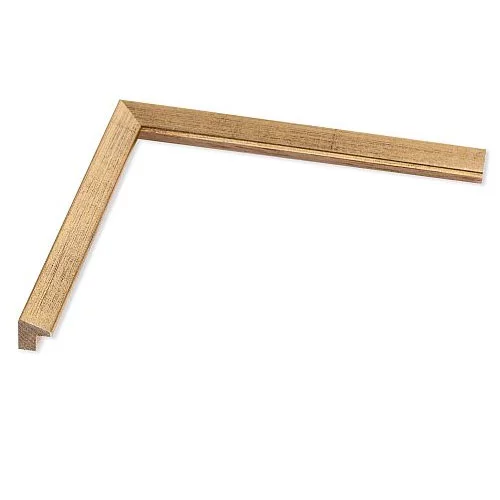 Holz Bilderrahmen Bavaria Nobile 24x30 | Muenchner Gold | Normalglas (2 mm)