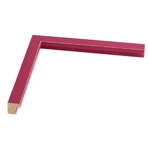 Holz Bilderrahmen Galatea Pittura 28x35 | bordeaux-violett, Kante aufgeschliffen | Normalglas (2 mm)