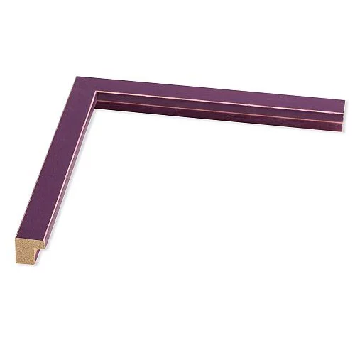 Holz Bilderrahmen Galatea Pittura 28x35 | dunkelviolett, Kante aufgeschliffen | Normalglas (2 mm)