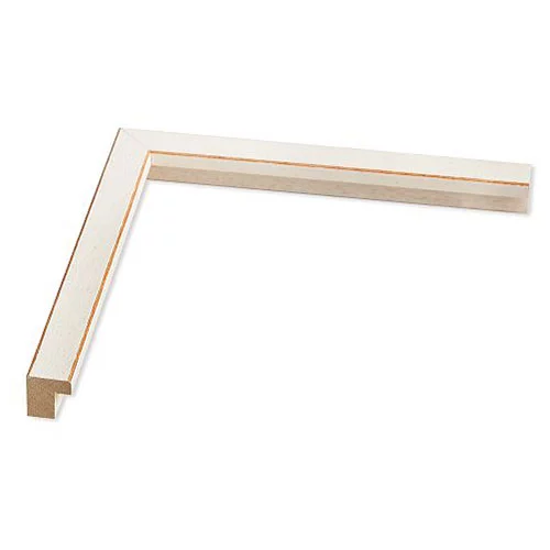 Holz Bilderrahmen Galatea 10x15 | antikweiss, Kante aufgeschliffen | Normalglas (2 mm)