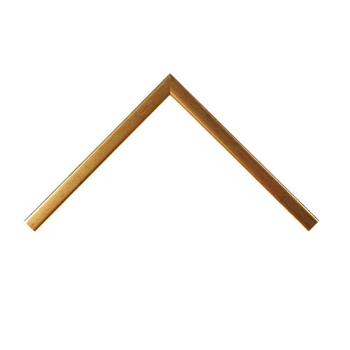 Holz Bilderrahmen Lupus 24x30 | Prager Gold | Normalglas (2 mm)