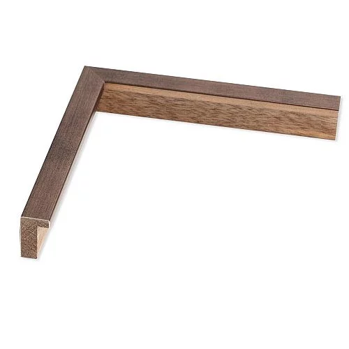 Holz-Bilderrahmen Sirius 24x30 | Muenchner Platin, Ruecken Samtlack grau | Normalglas (2 mm)