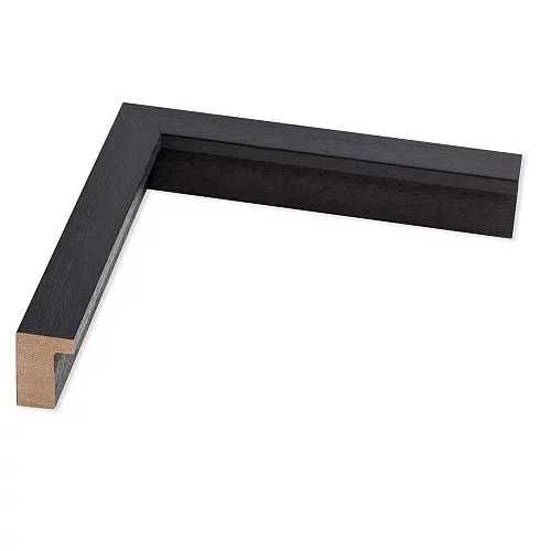 Holz Bilderrahmen Bellvina 40x50 | natur, schwarz patiniert | Normalglas (2 mm)