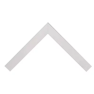Holz Bilderrahmen Bellvina 40x50 | reinweiß auf roh | Normalglas (2 mm)