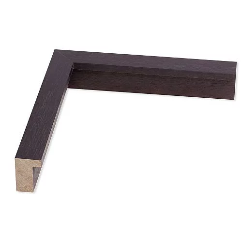 Holz Bilderrahmen Bellvina 40x50 | schokobraun | Normalglas (2 mm)