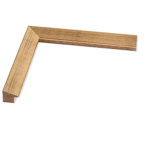 Holz Bilderrahmen Bavaria 40x50 | Muenchner Gold | Normalglas (2 mm)