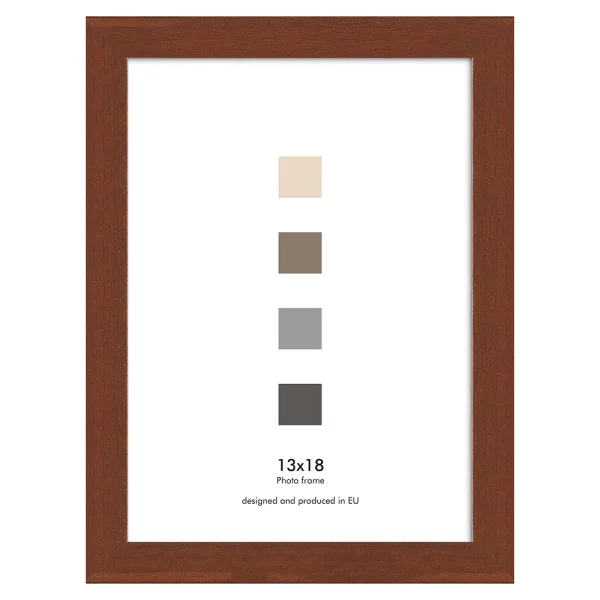 Cadre en bois Japon (MDF) 14,8x21 cm (A5) | brun clair | verre standard (2 mm)