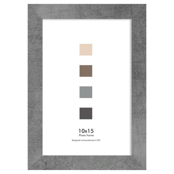 Cadre en bois Oslo (MDF) 21x29,7 cm (A4) | béton | verre standard (2 mm)