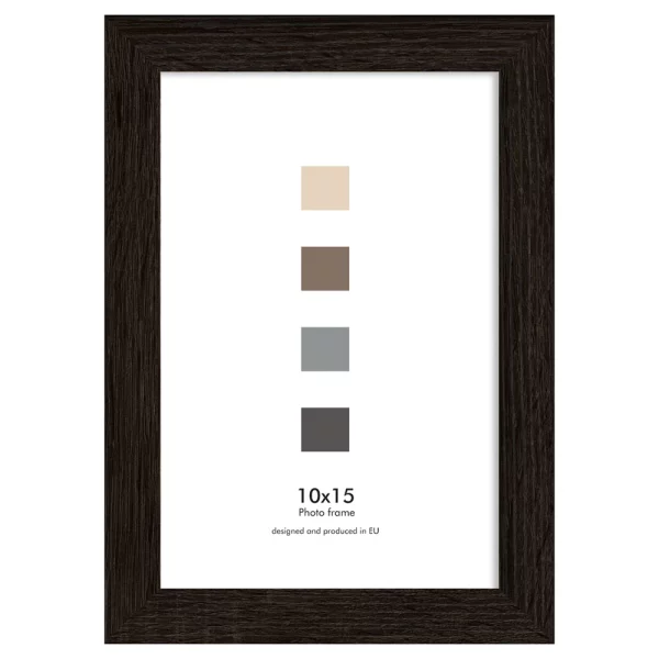 Cadre en bois Oslo (MDF) 21x29,7 cm (A4) | brun foncé | verre standard (2 mm)