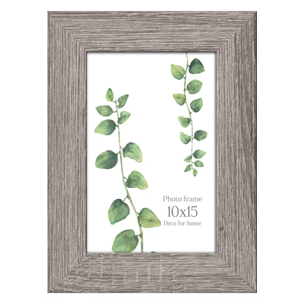 Cadre en bois Narvik (MDF) 10x15 cm | brun moyen | verre standard (2 mm)