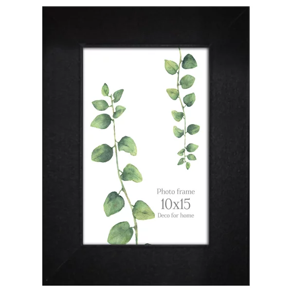 Cadre en bois Narvik (MDF) 40x50 cm | noir | verre standard (2 mm)
