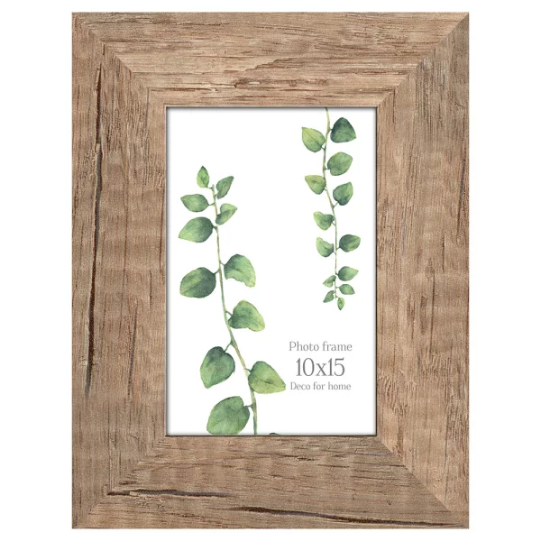 Cadre en bois Lahti (MDF) 14,8x21 cm (A5) | brun clair | verre standard (2 mm)