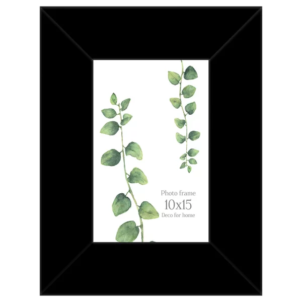Cadre en bois Lahti (MDF) 18x24 cm | noir | verre standard (2 mm)