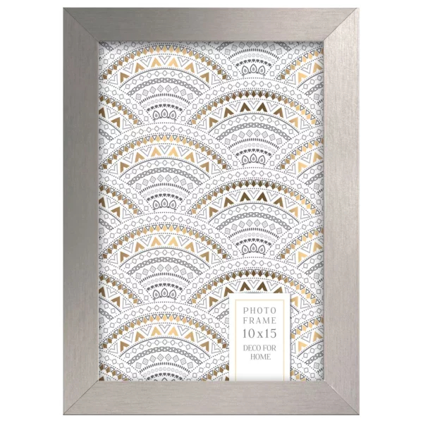 Cadre en bois Sanremo (MDF) 10x15 cm | gris foncé | verre standard (2 mm)