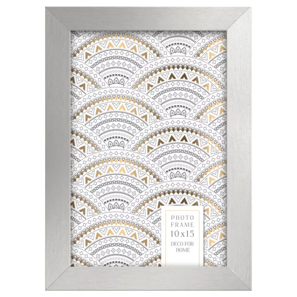 Cadre en bois Sanremo (MDF) 10x15 cm | gris clair | verre standard (2 mm)