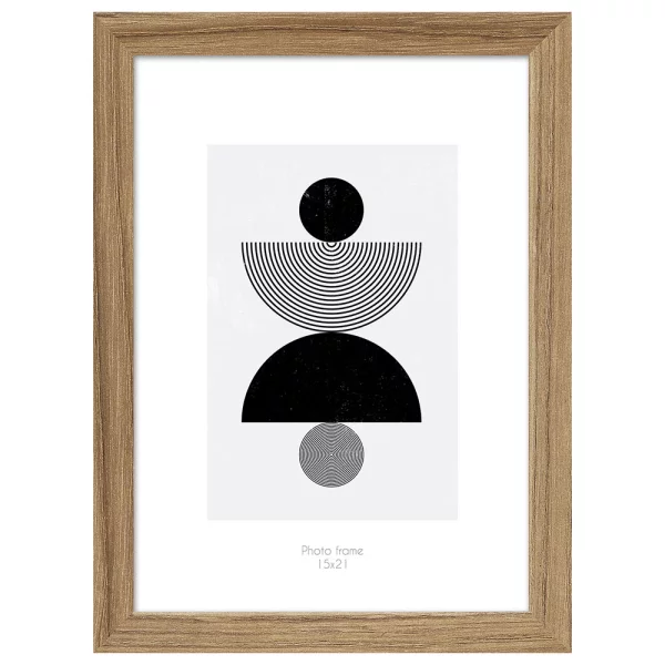 Holz Bilderrahmen Kyoto (MDF) 15x21 cm | Braun | Normalglas (2 mm)