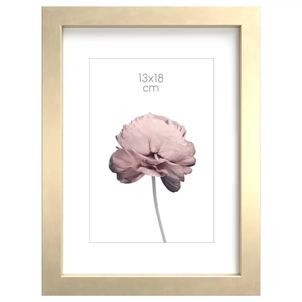 Cadre en bois Prague (MDF) 13x18 cm | champagne | verre standard (2 mm)