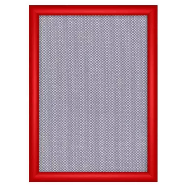 Klapprahmen 25 mm 42x59,4 cm (A2) | rot RAL 3020 | Kunstglas mattiert (1 mm)