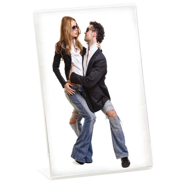 Acryl Fotorahmen im Hochformat 15x20 | transparent | Kunstglas (2 mm)
