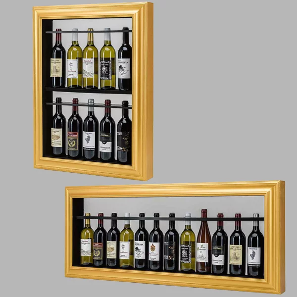 Bilderrahmen mit Weinregal 