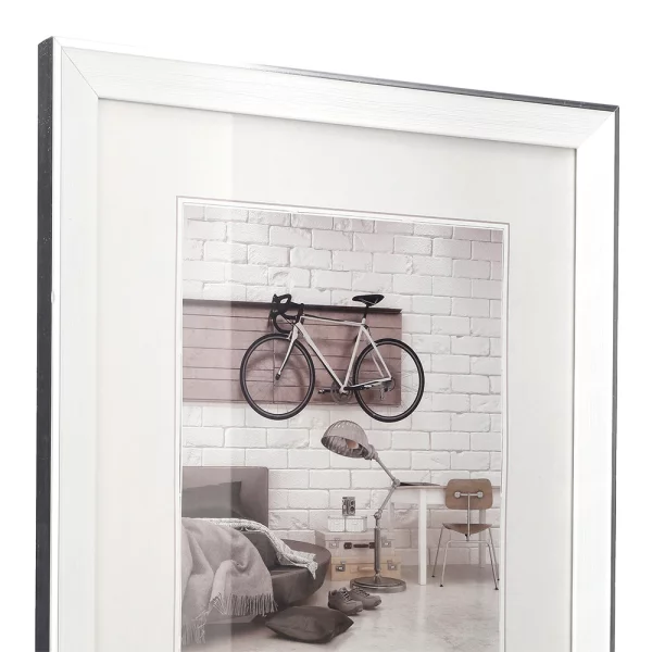 Cadre en plastique Bohemian avec passe-partout 10x15 cm | crème | verre standard (2 mm)