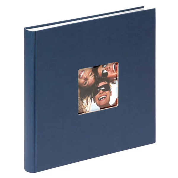 Album photo à coller Fun avec 40 pages, 26x25 cm cm 26x25 cm | bleu
