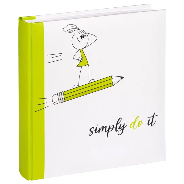 Album photo pour enfants « Simply do it » avec 50 pages à coller, 26 x 25 cm 26x25 cm | vert