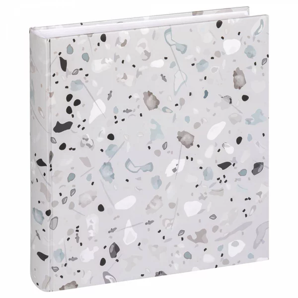 Fotoalbum Terrazzo mit 60 Seiten zum Einkleben, 30x30 cm 30x30 cm | grau