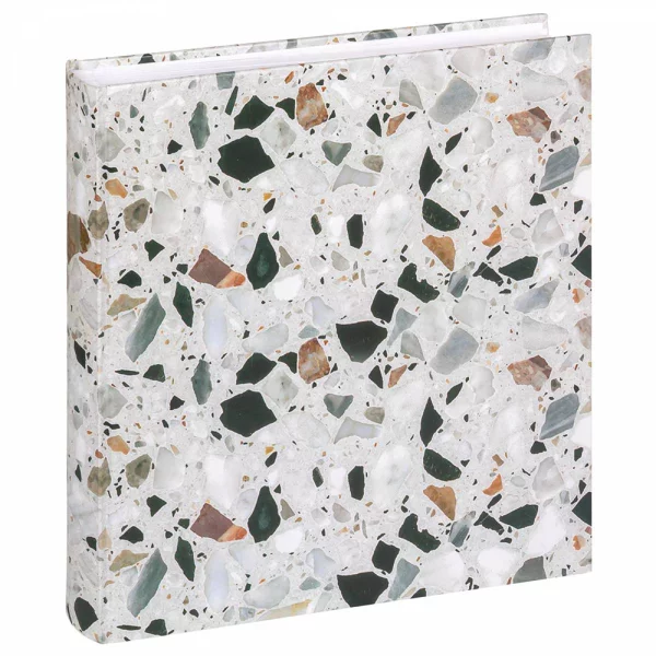 Fotoalbum Terrazzo mit 60 Seiten zum Einkleben, 30x30 cm 30x30 cm | schwarz