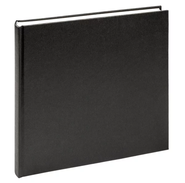 Album photo de condoléances avec 40 pages à coller, 26 x 25 cm 26x25 cm | noir