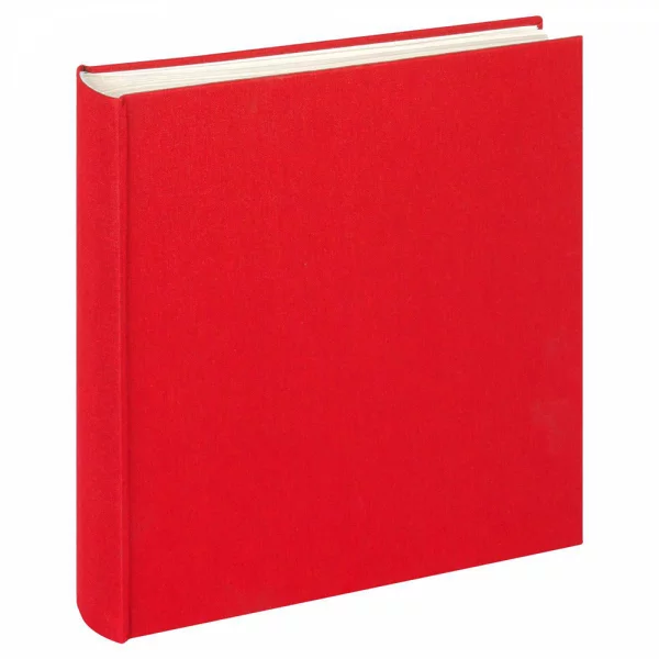 Fotoalbum Cloth mit 100 Seiten zum Einkleben, 30x30 cm 30x30 cm | rot