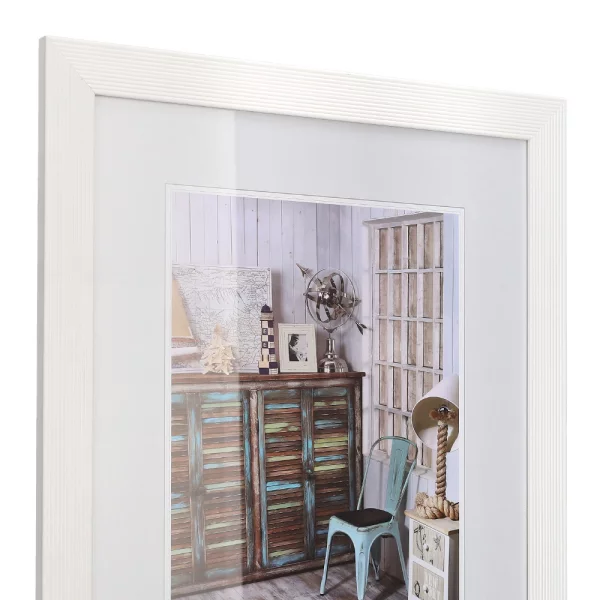 Cadre en bois Grado 10x15 cm | blanc | verre standard (2 mm)