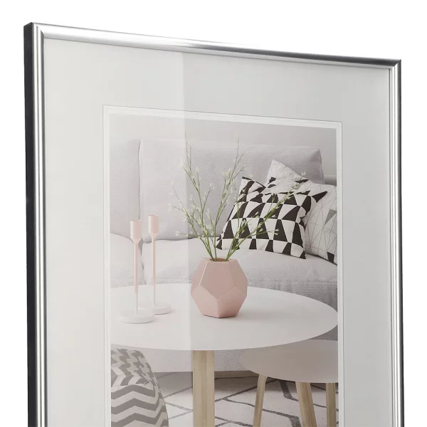 Cadre en plastique Galeria 9x13 cm | argent | verre standard (2 mm)