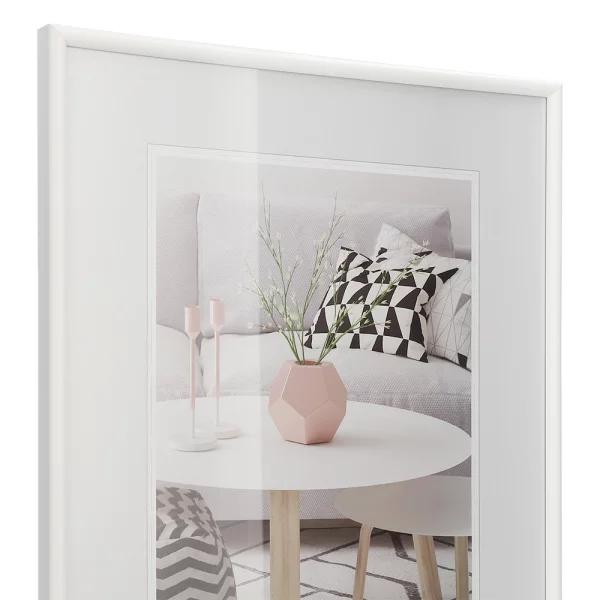 Cadre en plastique Galeria 9x13 cm | blanc | verre standard (2 mm)