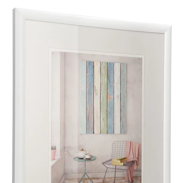 Cadre en plastique Trendstyle 10x15 cm | blanc | verre standard (2 mm)