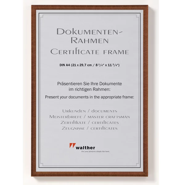 Cadre en plastique New Lifestyle 21x29,7 cm (A4) | bronze | verre standard (2 mm)