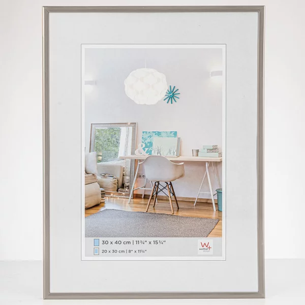 Cadre en plastique New Lifestyle 10x15 cm | gris | verre standard (2 mm)