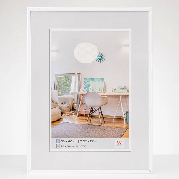 Cadre en plastique New Lifestyle 20x20 cm | blanc | verre standard (2 mm)