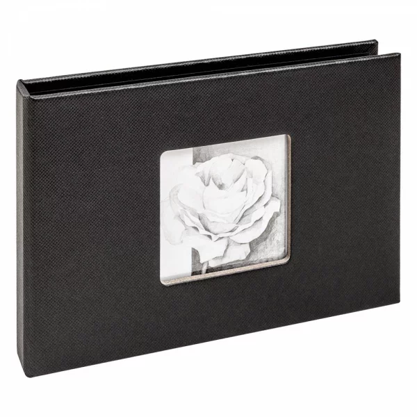 Livre de condoléances Beyond pour 12 photos, 12x17 cm 12x17 cm | noir